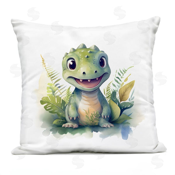 Stupell Industries Steve Hunziker | Crafty Dino & Foliage Throw Pillow