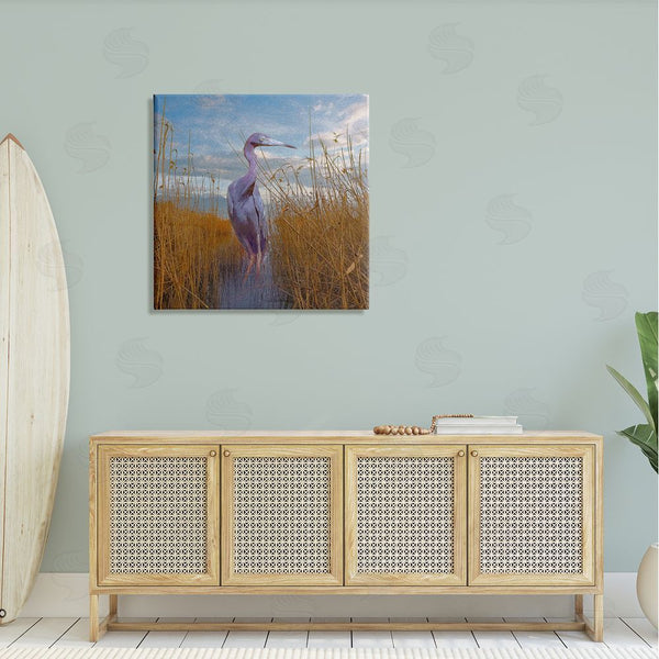 Stupell Industries Steve Hunziker | Egret Beach Reeds Coastal Grasses Wall Art