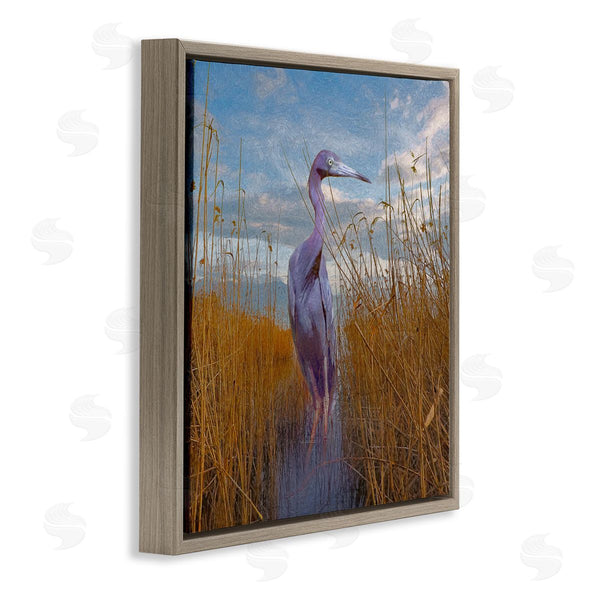 Stupell Industries Steve Hunziker | Egret Beach Reeds Coastal Grasses Wall Art