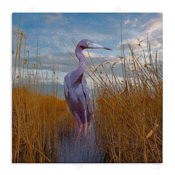 stupell industries Steve Hunziker | Egret Beach Reeds Coastal Grasses Wall Art