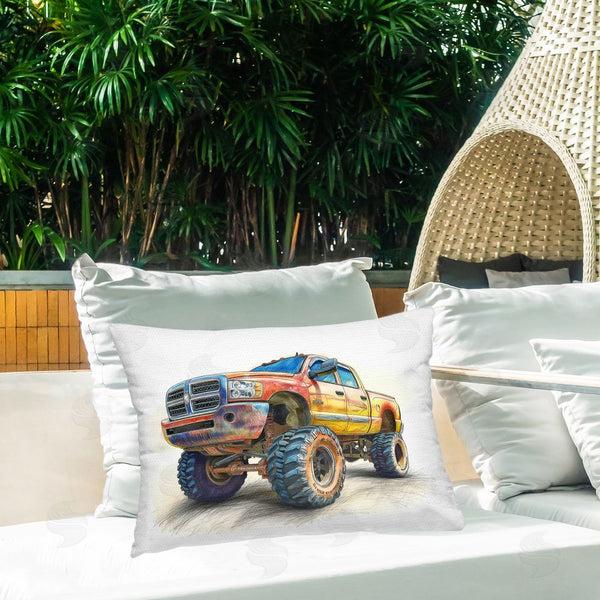 Stupell Industries Steve Hunziker | Lifted Offroad Truck Throw Pillow