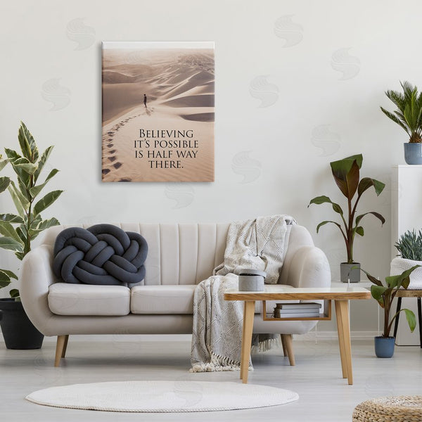 Stupell Industries Steve Hunziker | Motivational Believe It's Possible Wall Art