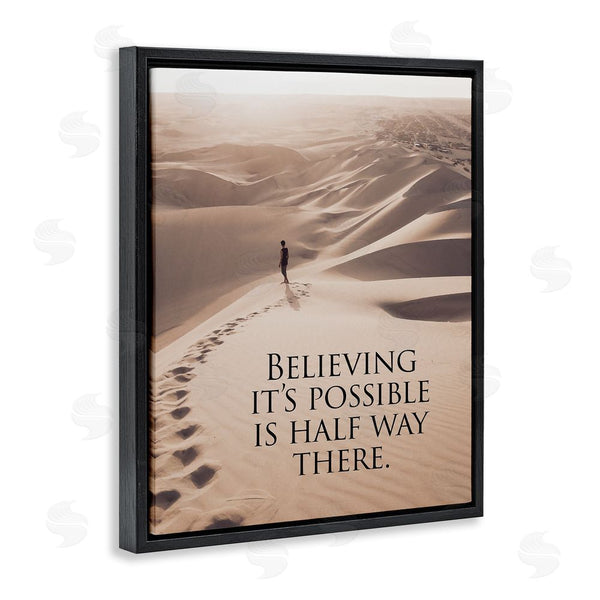 Stupell Industries Steve Hunziker | Motivational Believe It's Possible Wall Art
