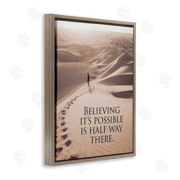 Stupell Industries Steve Hunziker | Motivational Believe It's Possible Wall Art