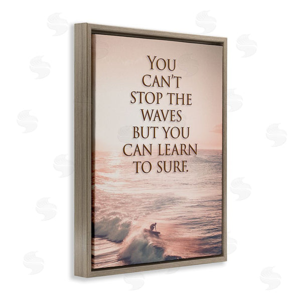 Stupell Industries Steve Hunziker | Motivational Learn To Surf Wall Art