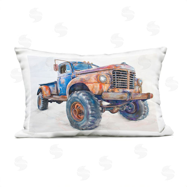 Stupell Industries Steve Hunziker | Old Rustic Truck Illustration Throw Pillow
