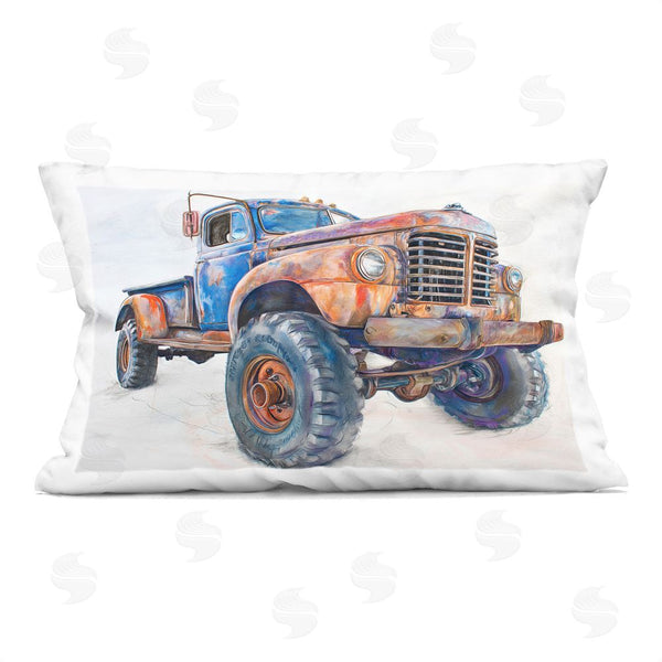 stupell industries Steve Hunziker | Old Rustic Truck Illustration Throw Pillow