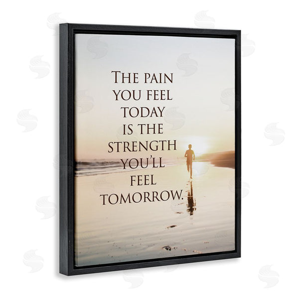 Stupell Industries Steve Hunziker | Pain Becomes Strength Phrase Wall Art