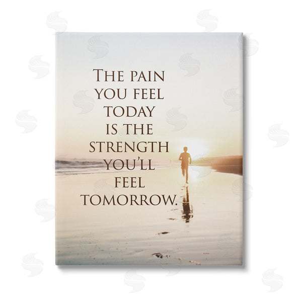 stupell industries Steve Hunziker | Pain Becomes Strength Phrase Wall Art