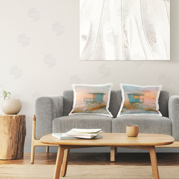 Stupell Industries Steve Hunziker | Pastel Coastal Charm Printed Throw Pillow Set