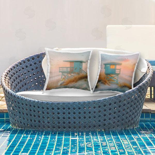 Stupell Industries Steve Hunziker | Pastel Coastal Charm Printed Throw Pillow Set
