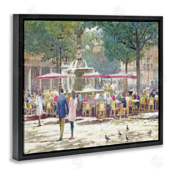 Stupell Industries Steve Hunziker | People At Parisian Cafe