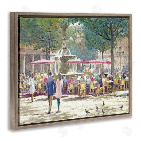 Stupell Industries Steve Hunziker | People At Parisian Cafe