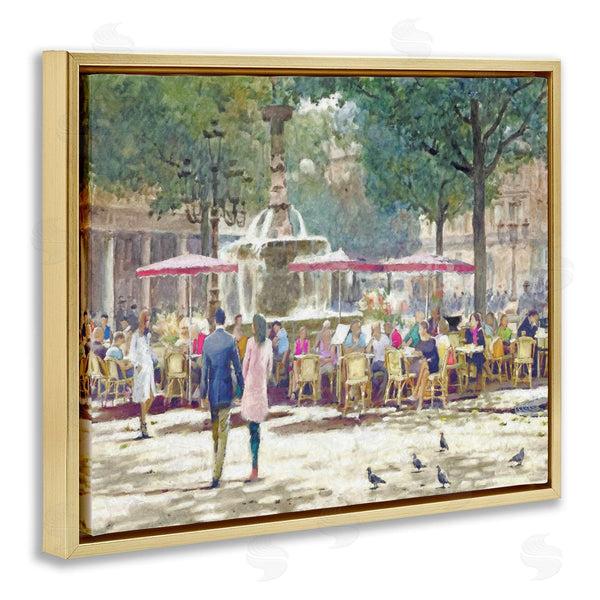 Stupell Industries Steve Hunziker | People At Parisian Cafe