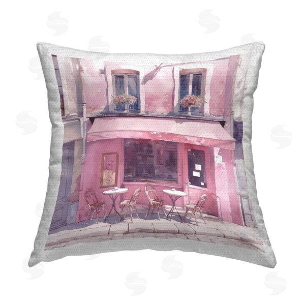 Stupell Industries Steve Hunziker | Pinkish Delight Caf� Printed Throw Pillow