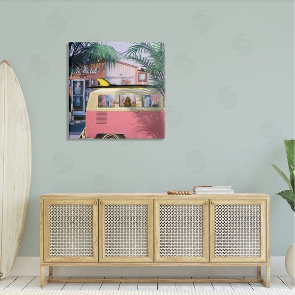 Stupell Industries Steve Hunziker | Retro Summer Palms Vacation Wall Art