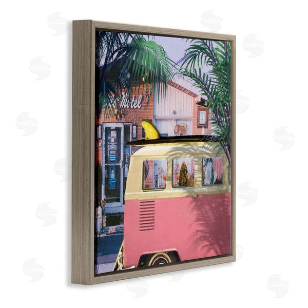Stupell Industries Steve Hunziker | Retro Summer Palms Vacation Wall Art