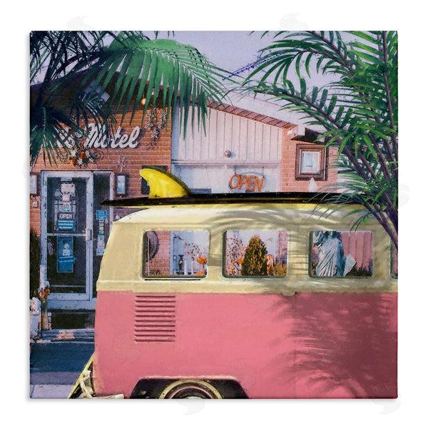 stupell industries Steve Hunziker | Retro Summer Palms Vacation Wall Art