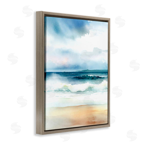 Stupell Industries Steve Hunziker | Rolling Seaside Waves