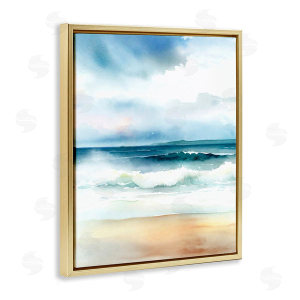 Stupell Industries Steve Hunziker | Rolling Seaside Waves