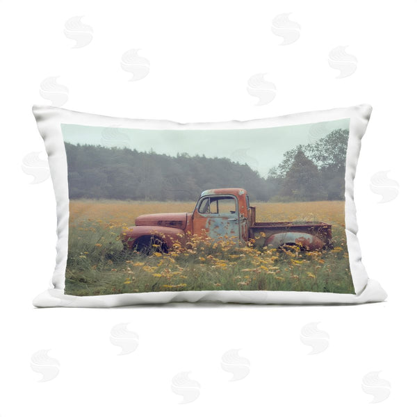 Stupell Industries Steve Hunziker | Rustic Pickup In Country Meadow Printed Throw Pillow