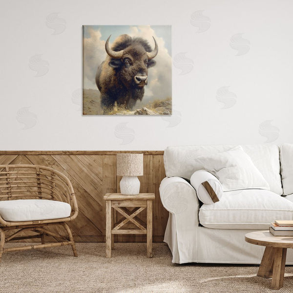 Stupell Industries Steve Hunziker | Strong Bison Horns Wall Art