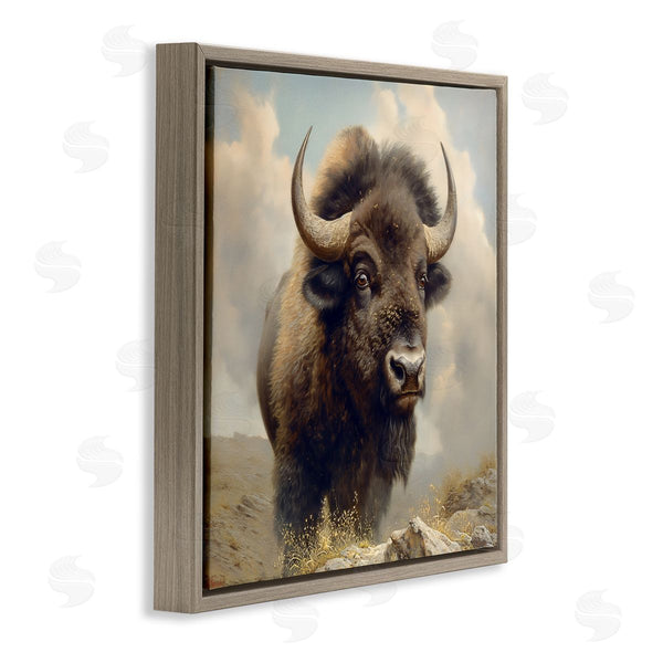 Stupell Industries Steve Hunziker | Strong Bison Horns Wall Art