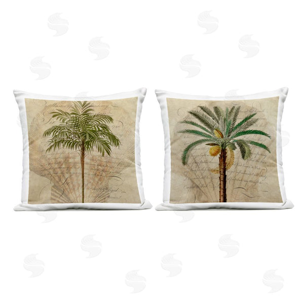 Stupell Industries Steve Hunziker | Subdued Tropical Palms Throw Pillow