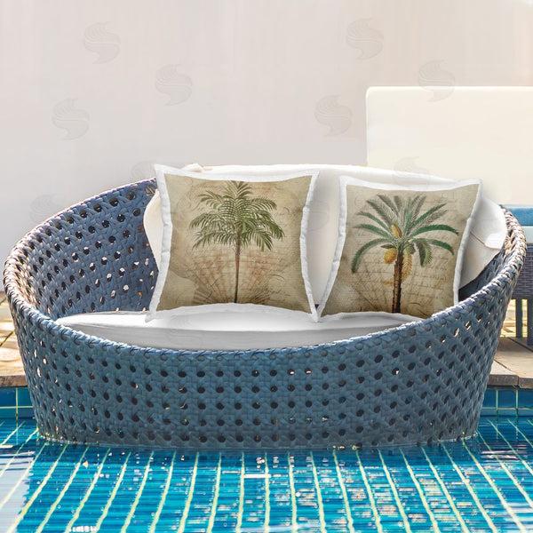 Stupell Industries Steve Hunziker | Subdued Tropical Palms Throw Pillow