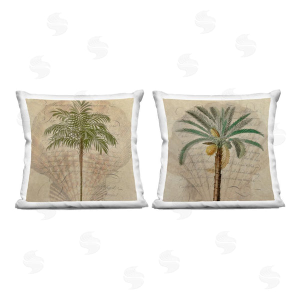 stupell industries Steve Hunziker | Subdued Tropical Palms Throw Pillow