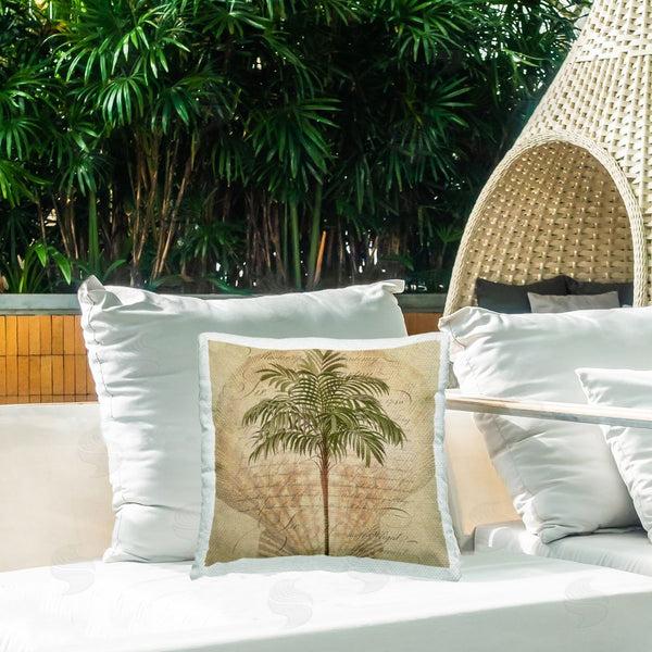 Stupell Industries Steve Hunziker | Subdued Tropics Palm Throw Pillow