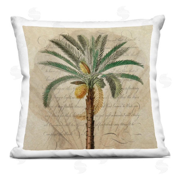 stupell industries Steve Hunziker | Vintage Subdued Palm Throw Pillow