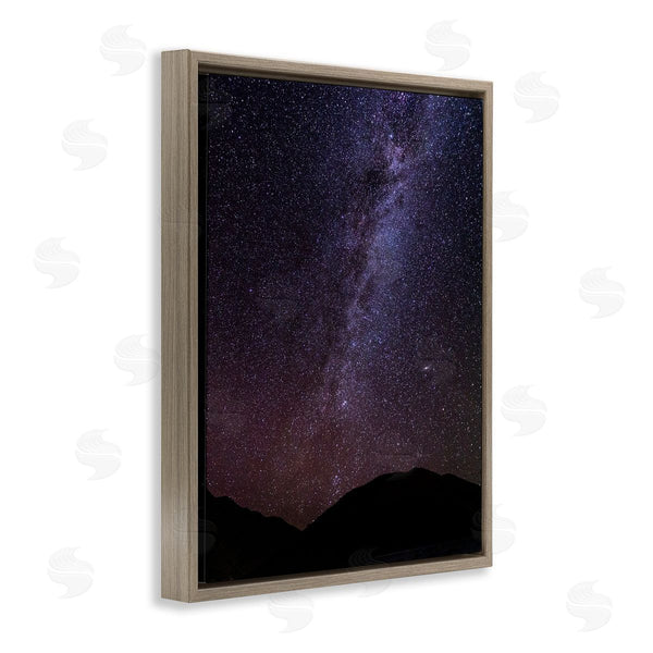 Stupell Industries Steve Smith | Breathtaking Night Stars Milky Way Shining Over Mountains Wall Art