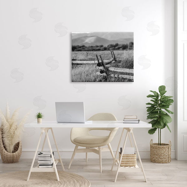 Stupell Industries Steve Smith | Countryside Ranch Fence Rural Pasture Grass Photography Wall Art