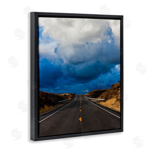 Stupell Industries Steve Smith | Highway Road Low Hanging Clouds Rural Countryside Wall Art
