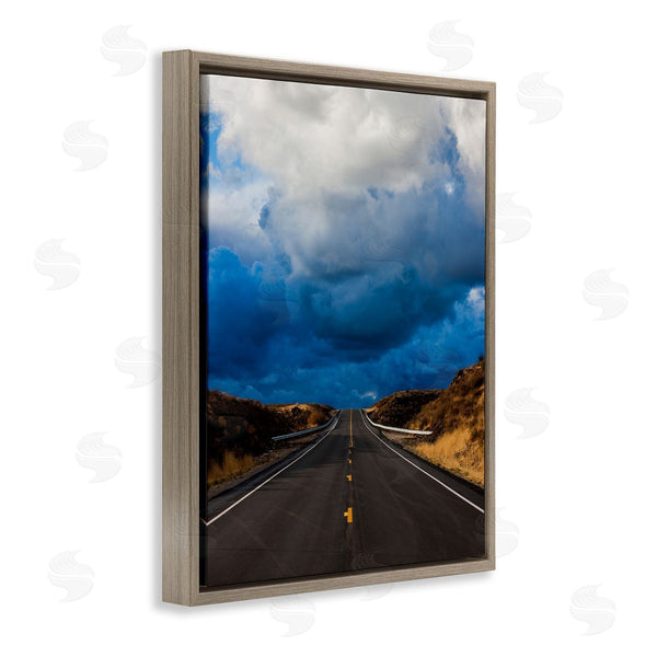 Stupell Industries Steve Smith | Highway Road Low Hanging Clouds Rural Countryside Wall Art