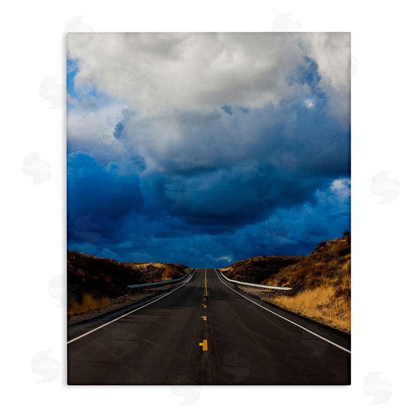 stupell industries Steve Smith | Highway Road Low Hanging Clouds Rural Countryside Wall Art