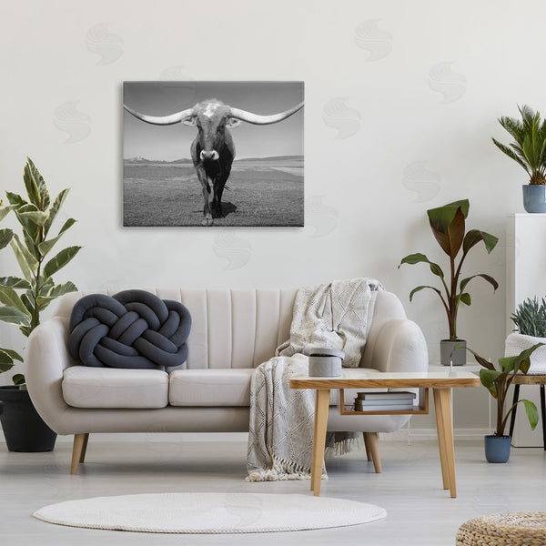 Stupell Industries Steve Toole | Longhorn In Countryside Wall Art