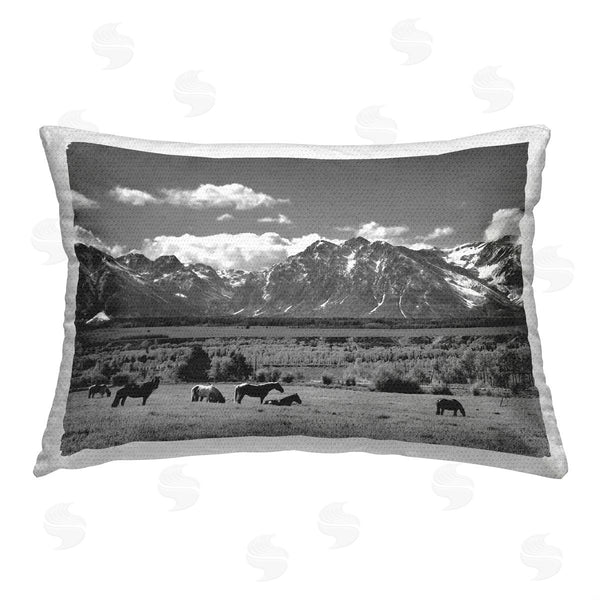 Stupell Industries Steve Toole | Mountain Landscape Horses