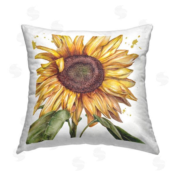 stupell industries Studio 731 | Bright Sunflower Bloom Printed Throw Pillow