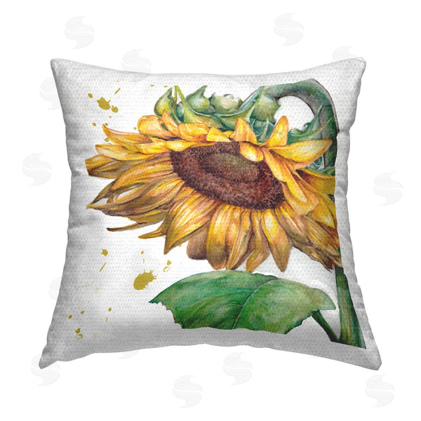Stupell Industries Studio 731 | Drooping Sunflower Bloom Printed Throw Pillow