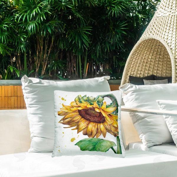 Stupell Industries Studio 731 | Drooping Sunflower Bloom Printed Throw Pillow
