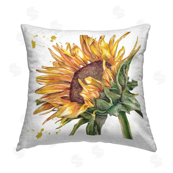 Stupell Industries Studio 731 | Modern Sunflower Bloom Printed Throw Pillow