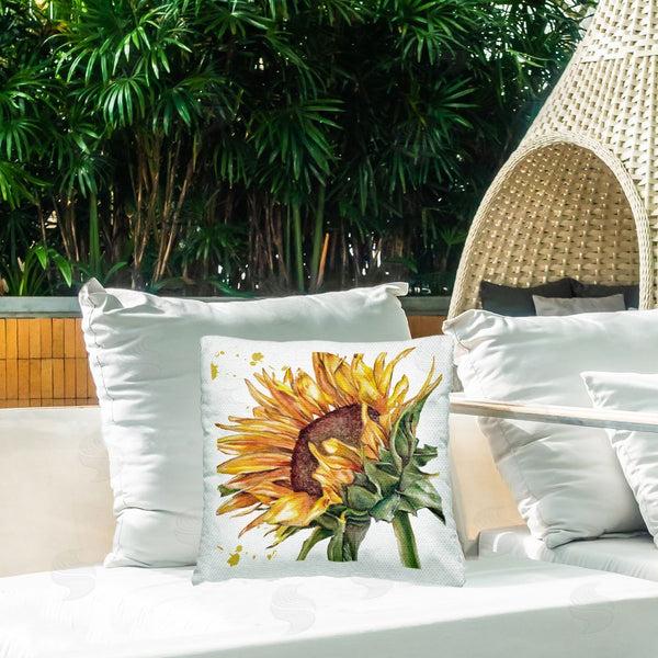 Stupell Industries Studio 731 | Modern Sunflower Bloom Printed Throw Pillow