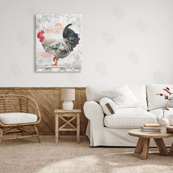 Stupell Industries Studio 731 | Organic Pattern Rooster Wall Art