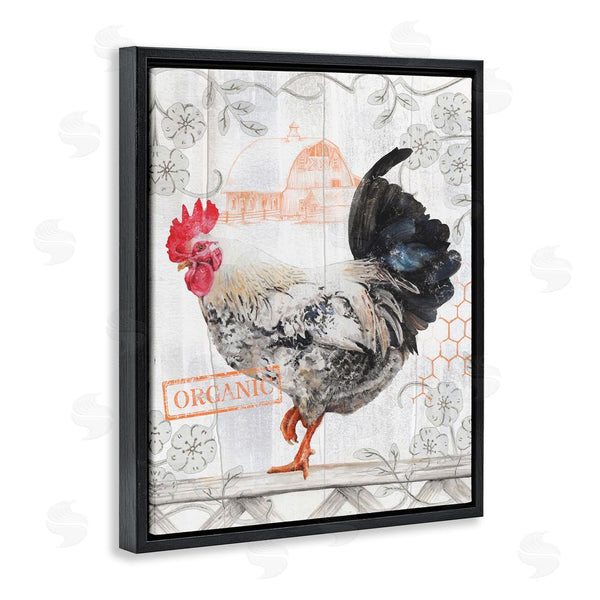 Stupell Industries Studio 731 | Organic Pattern Rooster Wall Art