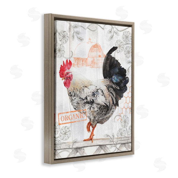 Stupell Industries Studio 731 | Organic Pattern Rooster Wall Art
