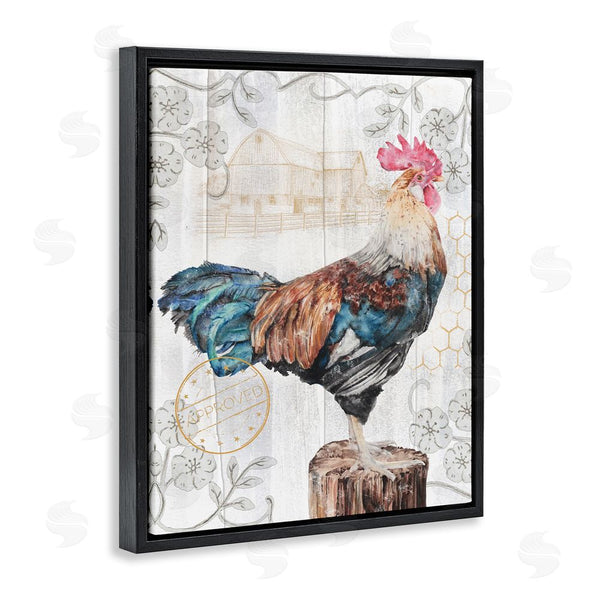 Stupell Industries Studio 731 | Rooster With Vintage Pattern Wall Art