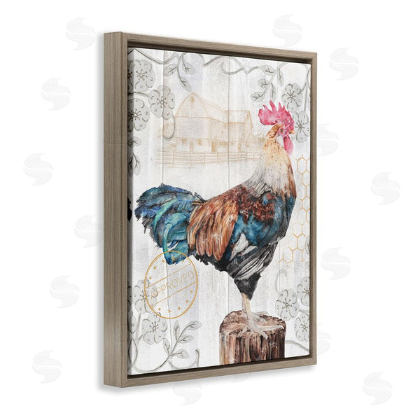Stupell Industries Studio 731 | Rooster With Vintage Pattern Wall Art