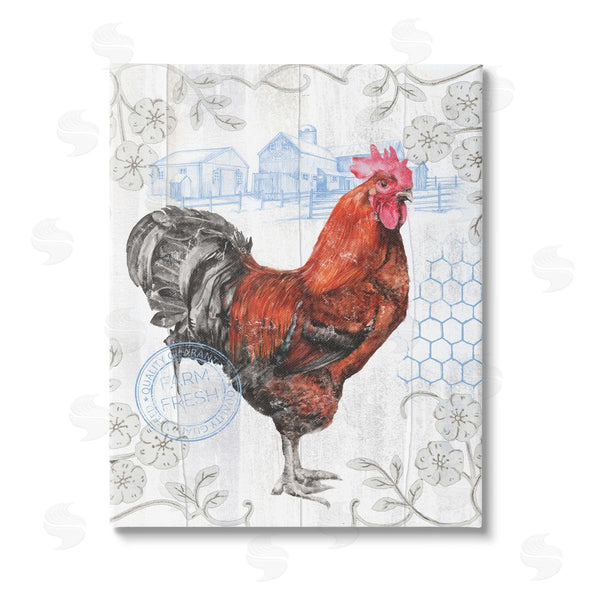 stupell industries Studio 731 | Rustic Farmhouse Rooster Wall Art